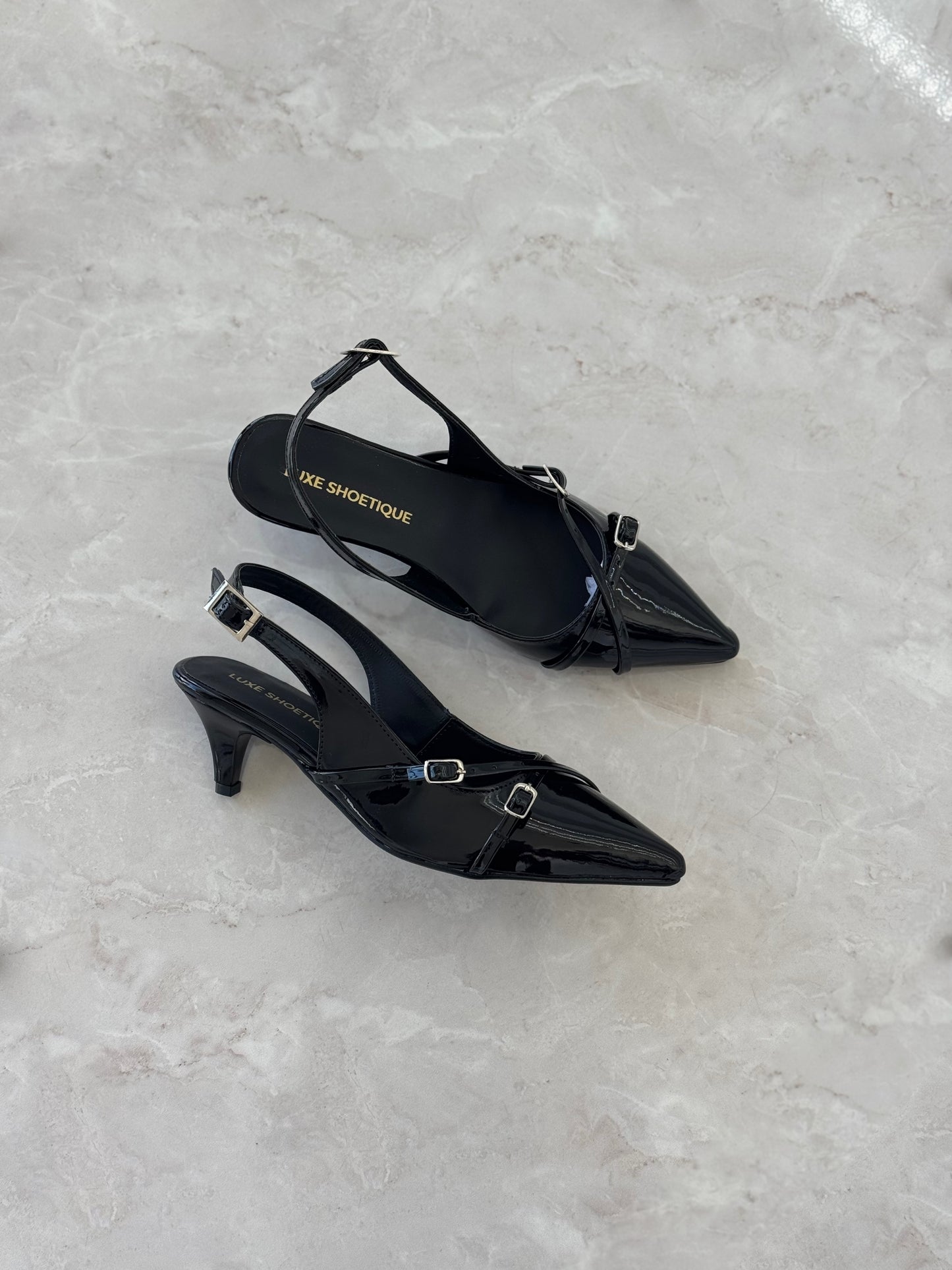 KELSY KITTEN HEELS NEGRO
