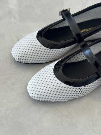FLATS BALERINA BLACK & WHITE