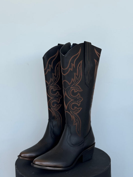 COWBOY BOOTS NEGRO COBRÉ