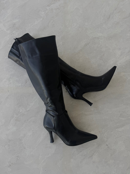 LEATHER BOOTS NEGRA