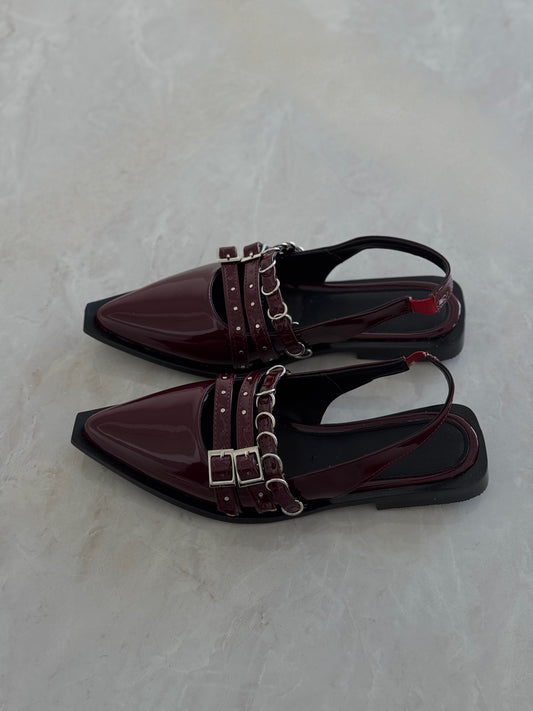 LOLLY FLATS BURGUNDY